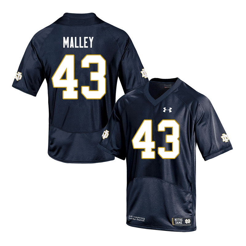Men #43 Greg Malley Notre Dame Fighting Irish College Football Jerseys Sale-Navy - Click Image to Close